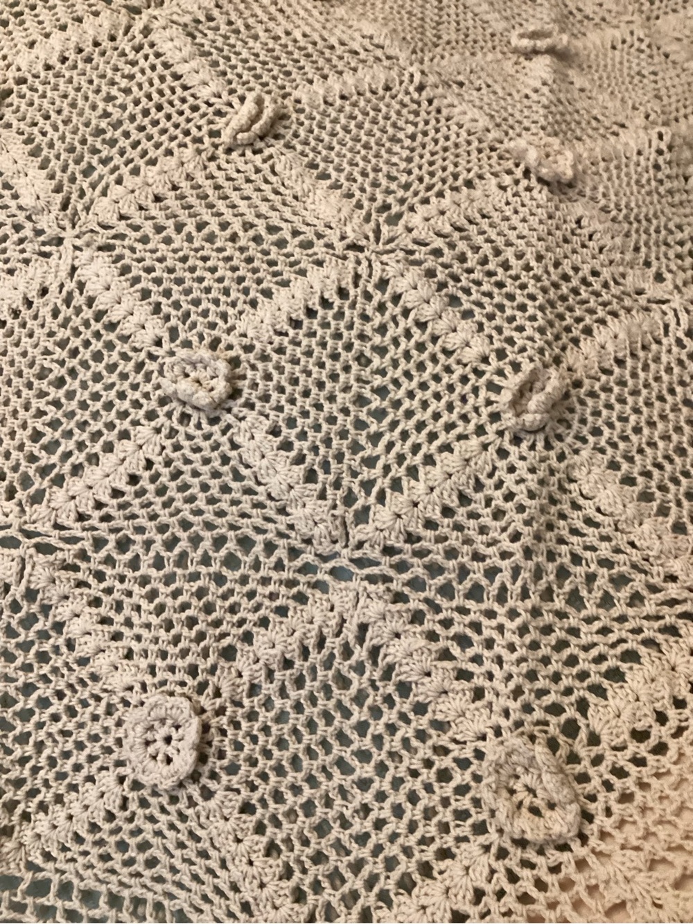 Hand Crocheted Tablecloth - Picture 2 of 4
